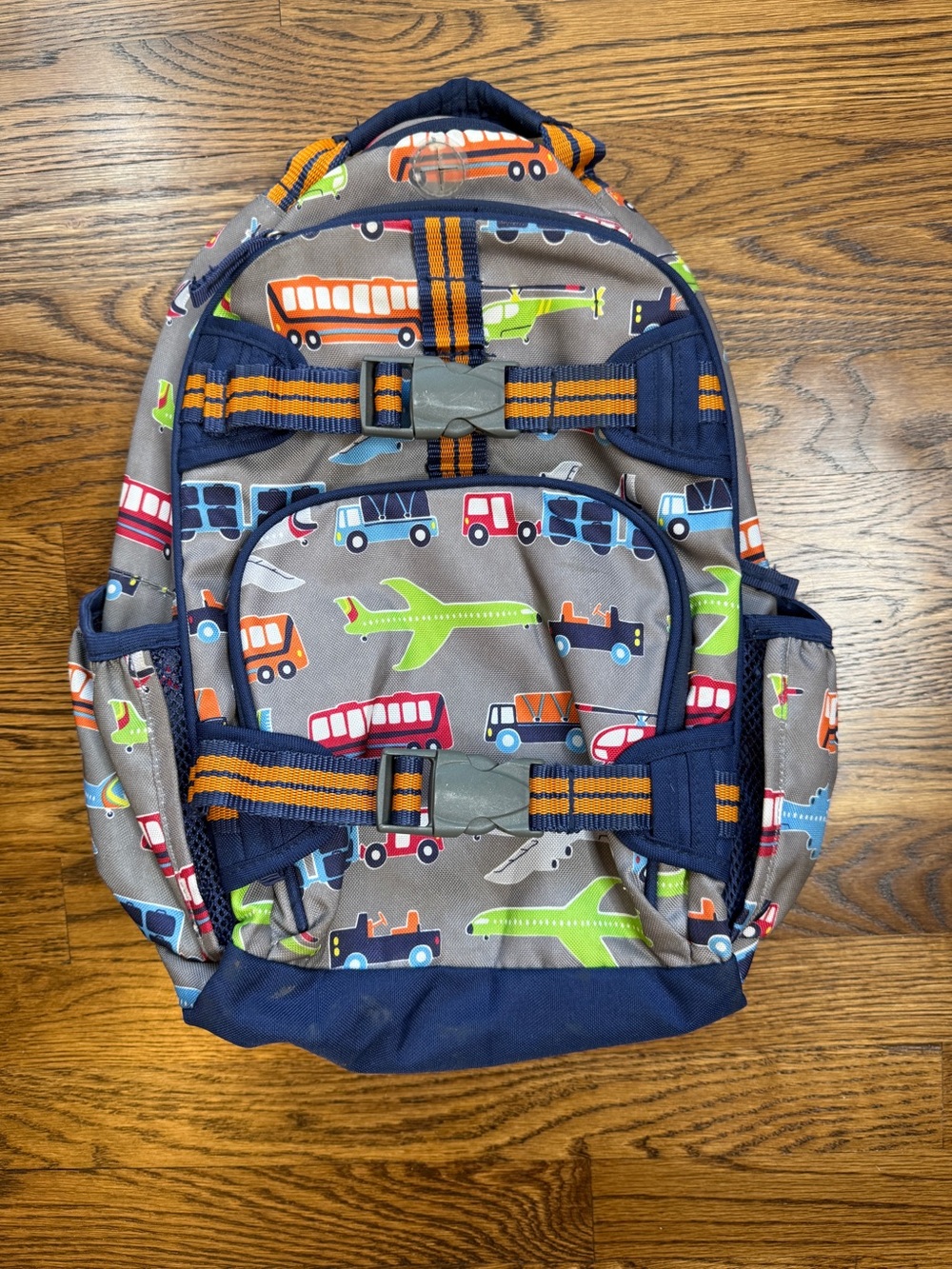 Pottery Barn Kids Mackenzie Transportation School Backpack Ages 4-6